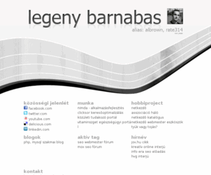 barnabaslegeny.com: Barnabás Legény
