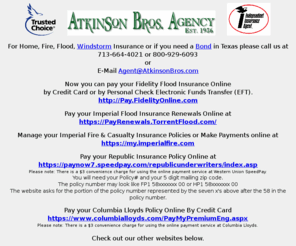 shopatkinsonbros.com: Insurance (Flood, Dwelling Fire, and Windstorm) Notary Bonding and Licensing (Atkinson Bros.)
Get a FREE QUOTE for Flood, Dwelling Fire, and/or Windstorm Insurance by calling (800) 929-6093.