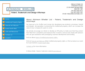 atkinsonwheller.co.uk: Atkinson Wheller - Patents & Trademarks - Home
Atkinson Wheller - Patents & Trademarks - Home