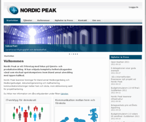 budgetsimulatorn.com: Nordic Peak - Startsidan
Nordic Peaks huvudområde ligger inom e-tjänster och produktutveckling. Företaget är baserat i Sundsvall och erbjuder bland annat molntjänster för Medborgardialog, Medborgarbudget, kommunikationslösningar för hem och skola, äldreomsorg samt projektstyrning.