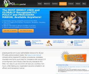 pcipolicyportal.com: PCI Policy | PCI Security Policy | Order and Download Now
PCI policy and security policy manual for merchants and service providers that are required to be Payment Card Industry Data Security Standards (PCIDSS) compliant.