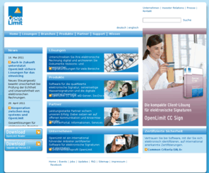 signcubes.com: OpenLimit: Elektronische Rechnung und Langzeitarchivierung mit digitaler Signatur.
Elektronische Rechnungslegung, Langzeitarchivierung, sichere Geschäftsprozesse mit zertifizierter Software für digitale Signaturen und Identitäten.