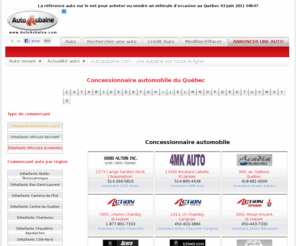 centredetransactionsauto.com: Concessionnaires ,concessionnaire Auto, Auto, commercant Auto , inventaire Auto  sur AutoAubaine.com
Voici les Concessionnaire Auto  disponible, tous les concessionnaires du québec sur Autoaubaine.com