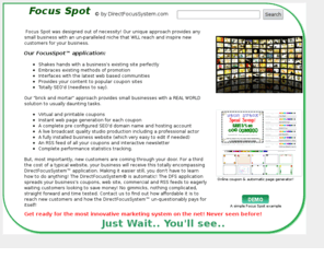 focusspot.net: Focus Spot by DirectFocusSystem
Focus Spot by DirectFocusSystem