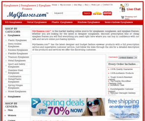 my-eyeglassframes.com: Eyeglass Frames - Buy Cheap Designer Prescription Eyeglass Frames, Sunglasses Online
Eyeglass Frames - Buy prescription eyeglasses, cheap eyeglass frames, designer sunglasses from best online eyeglasses store. We got variety of cheap eyeglass frames & prescription glasses for men, women & children with its wide selection from top brands at cheap prices.