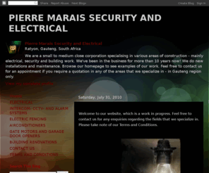 pm-security-electrical.com: PIERRE MARAIS SECURITY AND ELECTRICAL
