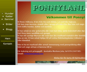 ponnyland.com: Vlkommen till Ponnyland!
Vlkommen till Ponnyland!