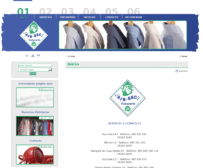 tintoreriasairsec.es: Air-Sec Tintorerías > Inicio
Página web de las tintorerías Airsec