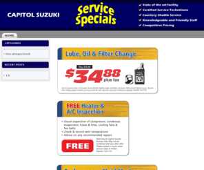 capitolsuzukiservicespecials.com: Suzuki Service Specials | Suzuki Service Discount | Capitol Suzuki Service Specials
Capitol Suzuki Service Specials, Big Savings on Suzuki Service at Capitol Suzuki Service Specials.