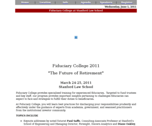 fiduciarycollege.com: Fiduciary College 2011
<{Event Name}>  Online Registration Form