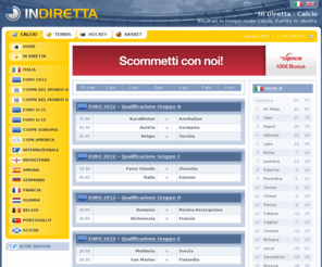 indiretta.com: In Diretta : Calcio, risultati in tempo reale, partite in diretta
InDiretta.com - Risultati di calcio in diretta, classifiche in tempo reale, risultati e prossime partite di calcio, dettagli delle partite e più.