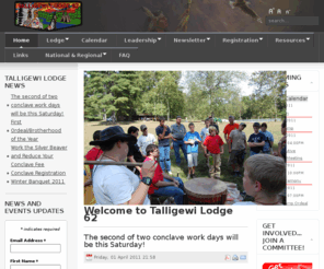 talligewi62.org: Talligewi Lodge 62 - Welcome to Talligewi Lodge 62
Talligewi Lodge #62- The Order of the Arrow Lodge associated with the Lincoln Heritage Council, BSA. This is the official website. Our home is in Louisville, Kentucky.