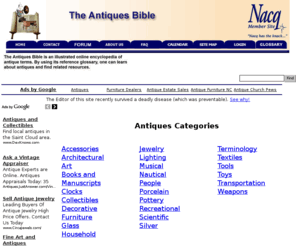 antiques-bible.com: Antiques Categories List
Antiques Categories List