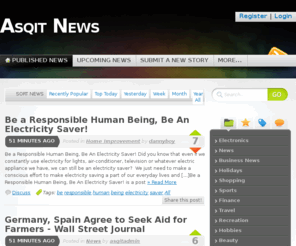 asqit.com: Asqit News - Your Source for Social News and Networking
Pligg is an open source content management system that lets you easily <a href='http://www.pligg.com'> create your own social network</a> .