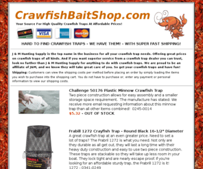 crawfishbaitshop.com: CRAWFISH TRAPS ALL BRANDS OF CRAWFISH TRAPS
Your source for all your crawfish needs. Crawfish traps, crawfish boats and much more. If you want to learn how to catch crawfish and need the equipment to do so, you have come to the right place. Take your time and enjoy all the crawfish items we have to offer here online.