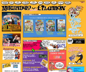 mortadeloyfilemon.com: Mortadelo y Filemon
Página oficial de Mortadelo y Filemón con juegos, tiras cómicas semanales, álbumes, postales y el club de amigos de la T.I.A.