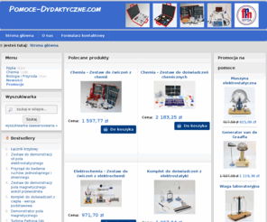 pomoce-dydaktyczne.com: Pomoce dydaktyczne
Sklep internetowy sprzedający pomoce dydaktyczne. W ofercie do fizyki, biologii, chemii