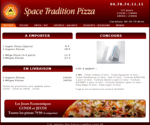 space-pizza.com: Accueil
Space tradition pizza, votre restaurant de pizzas pâtes salades desserts et boissons.Sur place, à emporter ou en livraison.