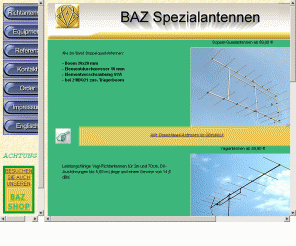 spezialantennen.com: Antennen Amateurfunk Doppelquad, Yagi Antenne, LPDA Log Peridische Dipolantennen, Kreuzyagi DX
Antennen für Amateurfunk, Quad Antenne, Doppelquad Antenne, Bi Quad Antennen BAZ fertigt Amateurfunk Antennen für das 2m-, 70cm- und 23cm-Band. Alle Boomträger und Elemente der Antennen sind Oberflächen-Harteloxiert. Der Boomquerschnitt der 2m Antennen