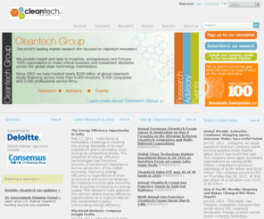 cleantechliving.com: Cleantech Group | Accelerating the next wave of innovation
Global home page
