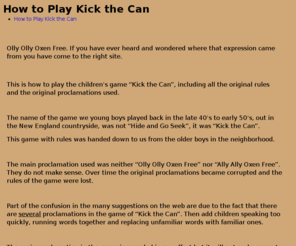 howtoplaykickthecan.com: How to Play Kick the Can
