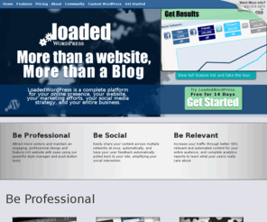 loadedpress.com: LoadedWordPress - The fully loaded WordPress marketing platform
LoadedWordPress is a complete solution for online marketing, social media integration, social network account automation, blogging, CMS, and your entire online presence and marketing.