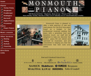 monmouthpiano.com: Monmouth Piano - Neptune, New Jersey
Monmouth Piano is central New Jersey's store for high quality new and used pianos.