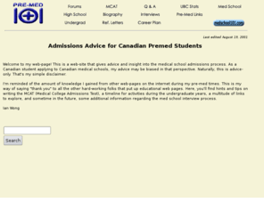 premed101.com: Admissions Advice for Canadian Premeds Applying to Canadian Medical Schools
