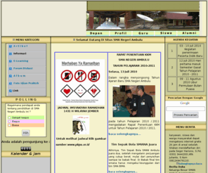 smanambulu.com: SMA Negeri Ambulu
Situs ini berisi tentang Sekolah Menengah Atas