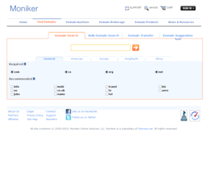 getonoma.com: Domain Names â Domain Name Registration â Management â Appraisals - Moniker SnapNames
Moniker SnapNames makes it easy to for search Domain Names. We offer an easy Domain Name Registration process, while our asset Management and Appraisal services are second to none.