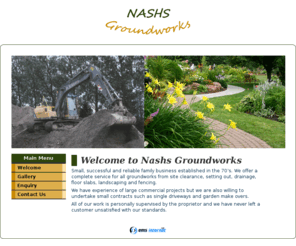 nashsgroundworks.co.uk: Nashs Groundworks
Nashs Groundworks for all your Groundwork needs.