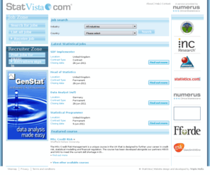 statvista.com: Home - StatVista.com
StatVista.com provides a commercial platform for statistical career development