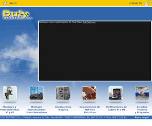 dulyelectric.com: Duly Electric- Intalaciones electricas, mantenimiento electrico y telecomunicacion
DULY ELECTRIC  trabaja aportando una solución global de las instalaciones eléctricas y de telecomunicaciones(domotica, antenas tv para TDT,lineas telefónicas ,video/porteros ,instalaciones eléctricas, contadores, luminarias)