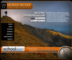 stealthyco.com: Meakem Becker Venture Capital
Meakem Becker is an early-stage venture capital firm which invests in a wide range of information technology and life sciences companies.