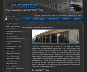 overbeytrans.com: Overbey Transmission & Differential - We Specialize in Commercial Fleet Accounts
Home Page