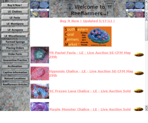 reeffarmers.com: REEF FARMERS
Farming coral reef ocean life in captivity.