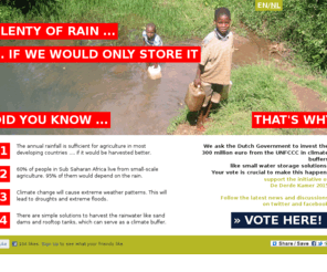 voteforwater.com: Vote for water - Vote here!
Vote here for the recommendation to store water. Let