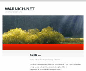 warnich.net: Warnich.net | WebShop test | Sandkasse for test af typo3
Testseite