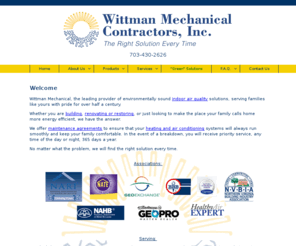 whitmanmechanical.com: Wittman Mechanical Contractors, Inc.
