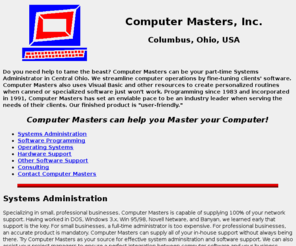 cmasters.com: Computer Masters, Inc. Home Page
