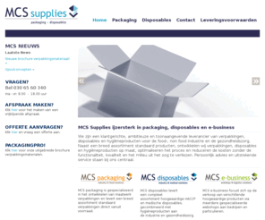 mcssupplies.com: MCS Supplies BV | Home
Welkom bij MCS Supplies BV, uw specialist in verpakkingen en disposables.