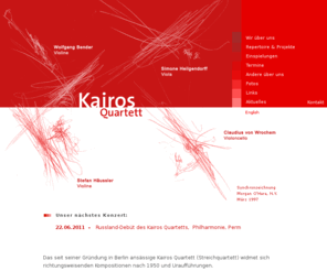 kairosquartett.de: Startseite | Kairos Quartett
