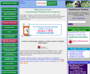 hcshealthplan.com: Coordinated Health/Care™
Quantum Health Inc. provides coordinated healthcare programs for self-funded health benefits plans via Coordinated Health/Care.  This approach to consumer driven healthcare, health insurance and health care coverage encompasses a suite of care management services including wellness programs, medical management and advanced care management.  Inclusive in this is medical case management and disease management.  Patient advocacy is provided by our highly professional staff of Care Coordinators.  By doing this, our claim management capability is enhanced and many unnecessary claims are avoided.