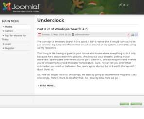 joeharte.com: Underclock
Underclock - Adventures in the slow lane