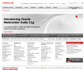 oracle.it: Oracle | Hardware and Software, Engineered to Work Together
Oracle is the world's most complete, open, and integrated business software and hardware systems company.