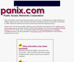 panix.com: Panix - Public Access Networks Corporation
