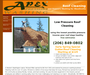 pressure-washing-seattle.com: Roof Cleaning : Pressure Washing : Woodinville
Low pressure roof cleaning and pressure washing to preserve your wood and enhance your home.