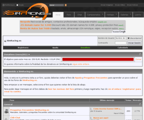 sracing.es: Simracing.es
SimRacing.es - Web dedicada a la competición con simuladores de carreras y a la edición y creación de mods y circuitos para simuladores de carreras.
