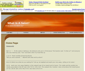 whatisasaint.net: Home Page
Home Page