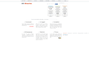 alt-pictures.com: Alt Binaries - Usenet Access
Uncensored, un-logged, and secure Usenet access!  Every known newsgroup, custom Usenet software, and SSL always included.
